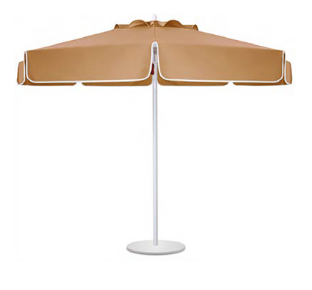 Dunet Beach Parasole – Heavy Duty UV‑Resistant Beach Umbrella with Stable Pole & Wide Shade Canopy for Resorts, Cafés, Poolside & Garden Seating, Durable Outdoor Sun Protection Parasol for Windy Coastal Areas